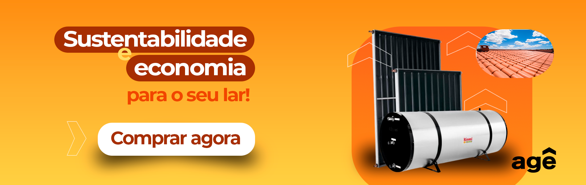 Banner aquecedor solar