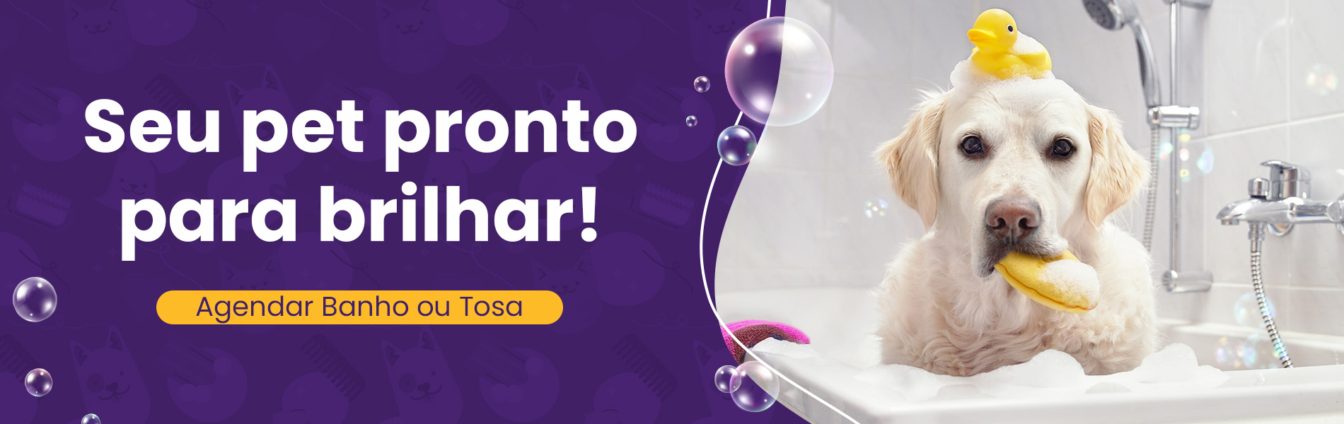 Full banner banho e tosa
