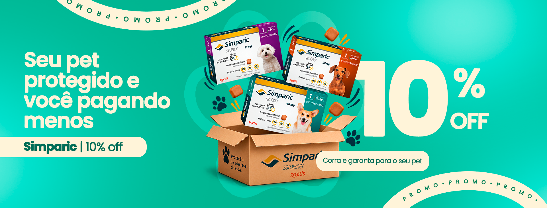 Simparic - Seu pet protegido e pagando menos
