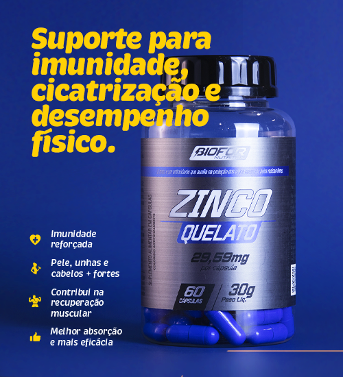 Zinco Quelato 29,59mg 60 Cápsulas @mobile