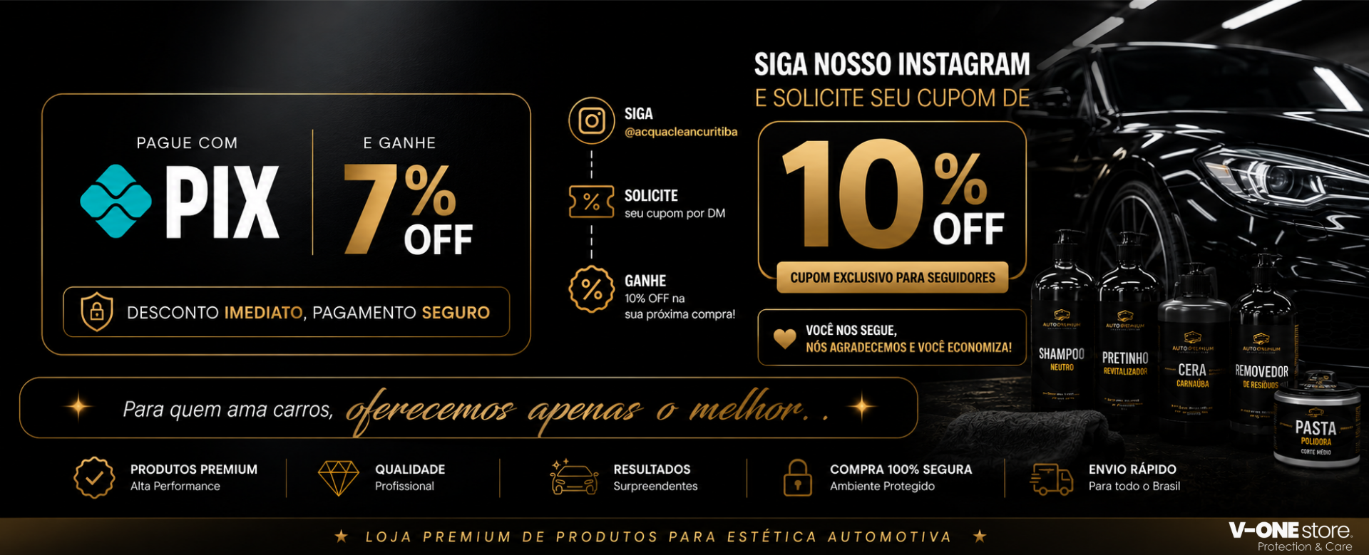 DESCONTO 7% + SEGUIDOR