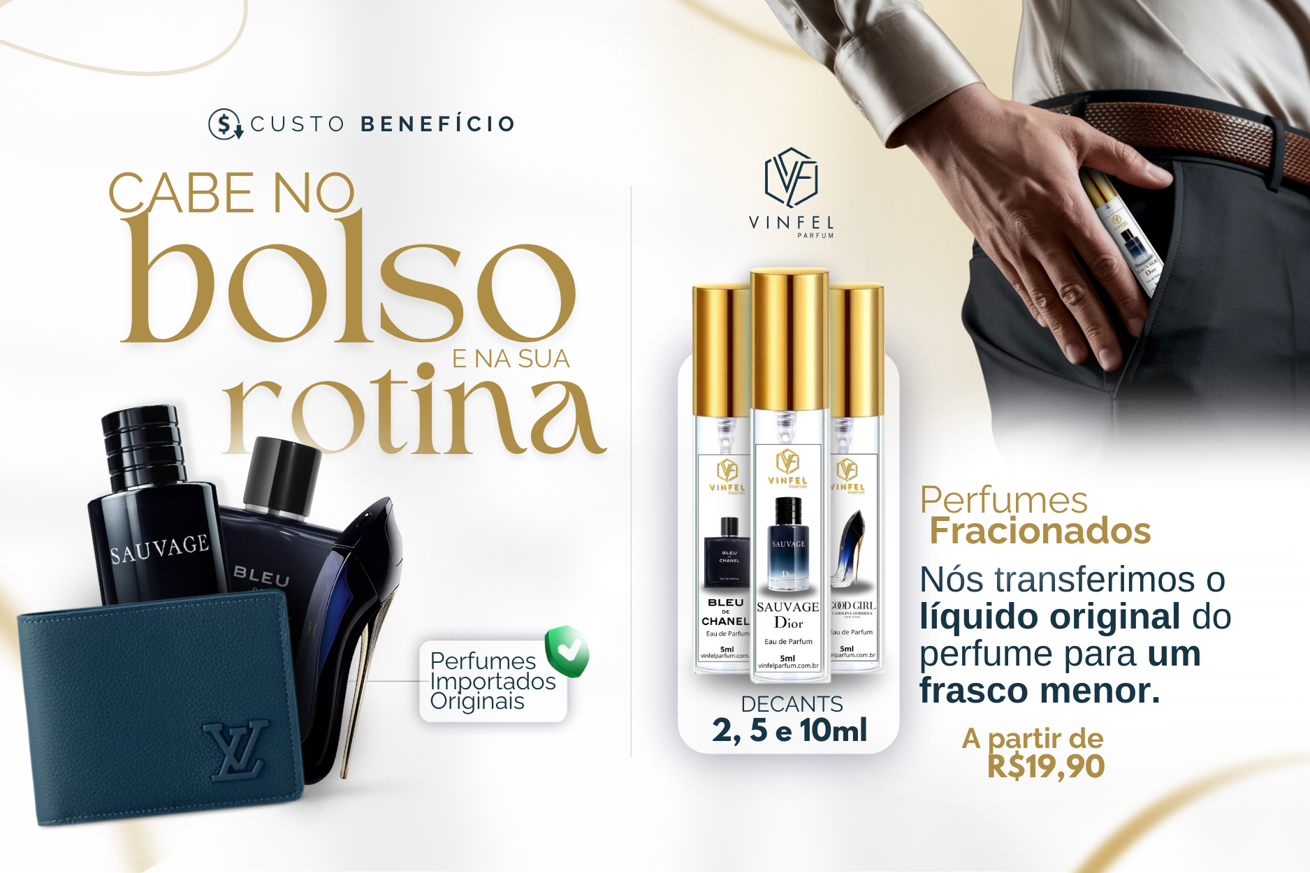 Cabe no bolso mobile