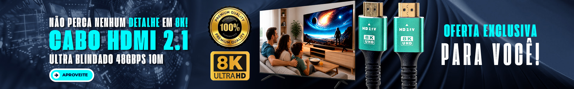 Cabo HDmi 10m 8k