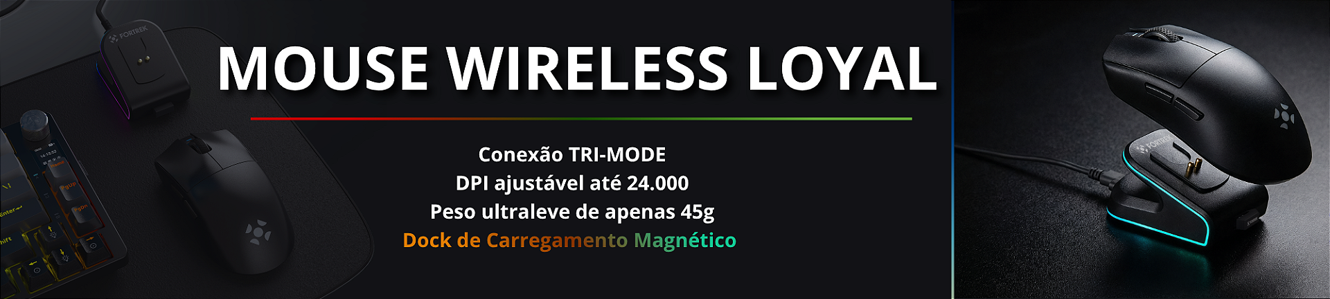 mouse dock de carregamento