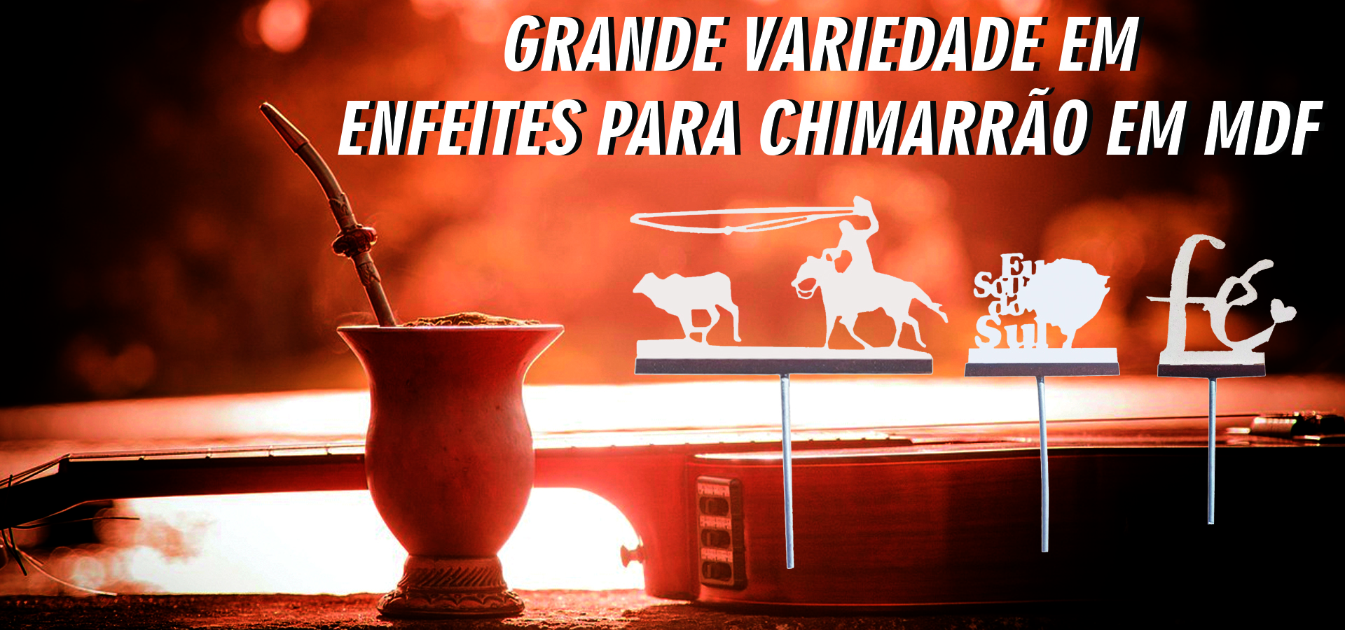 Banner Enfeites em MDF