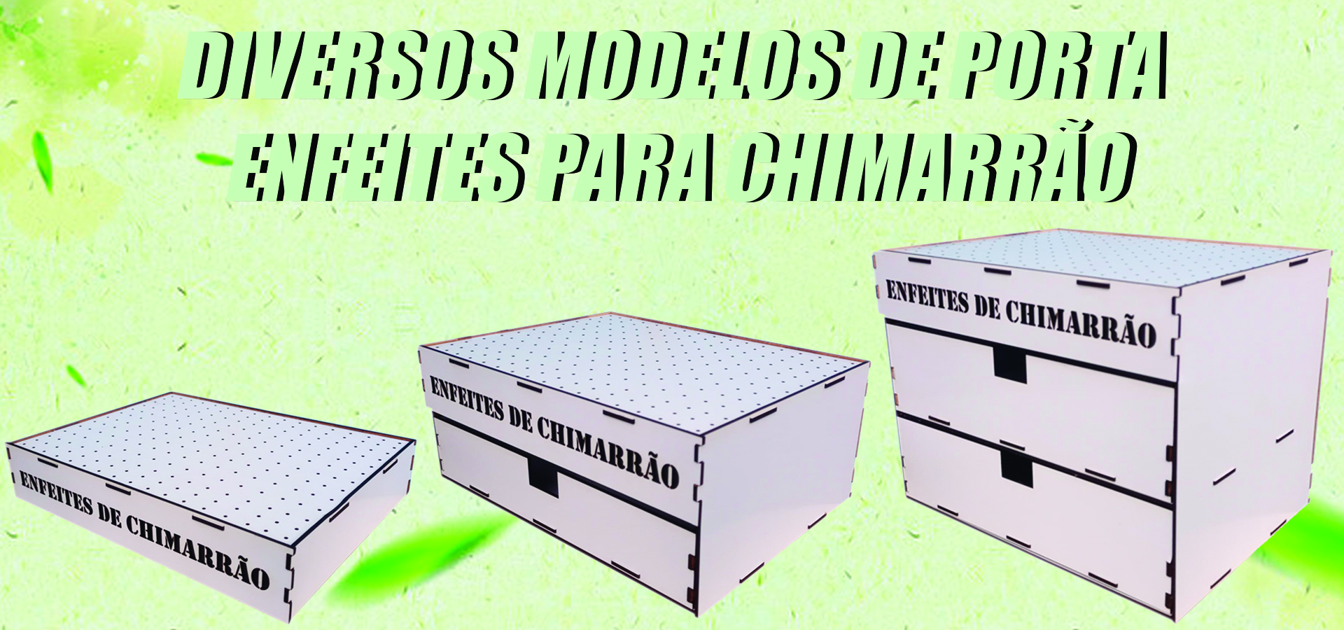 Banner organizador enfeites