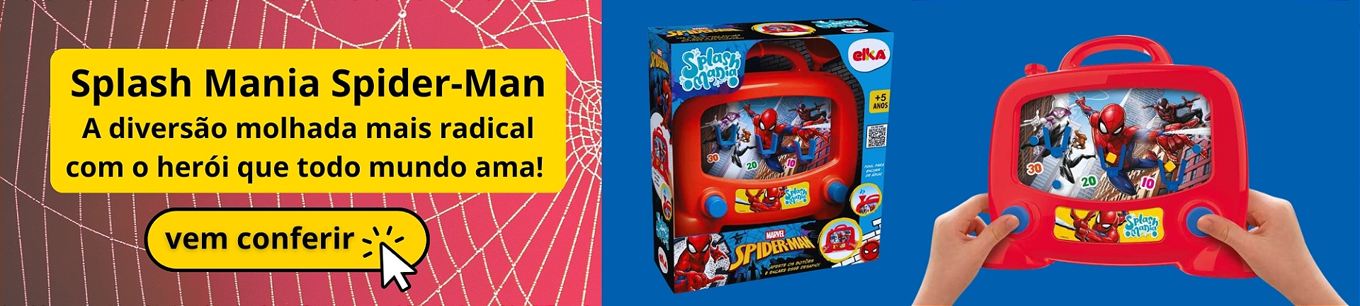 Banner Splash Mania Spíder -Man
