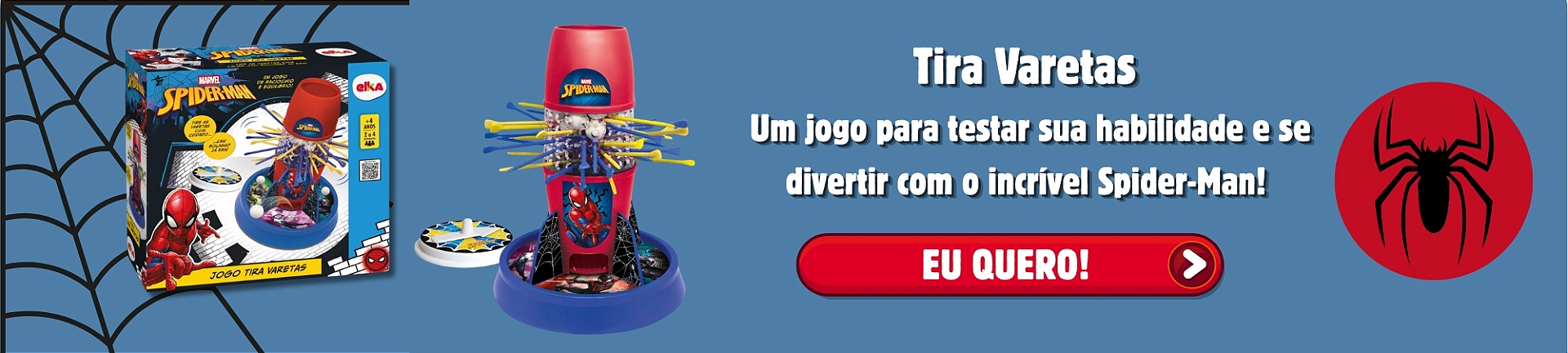 Banner Tira Varetas Spider Man