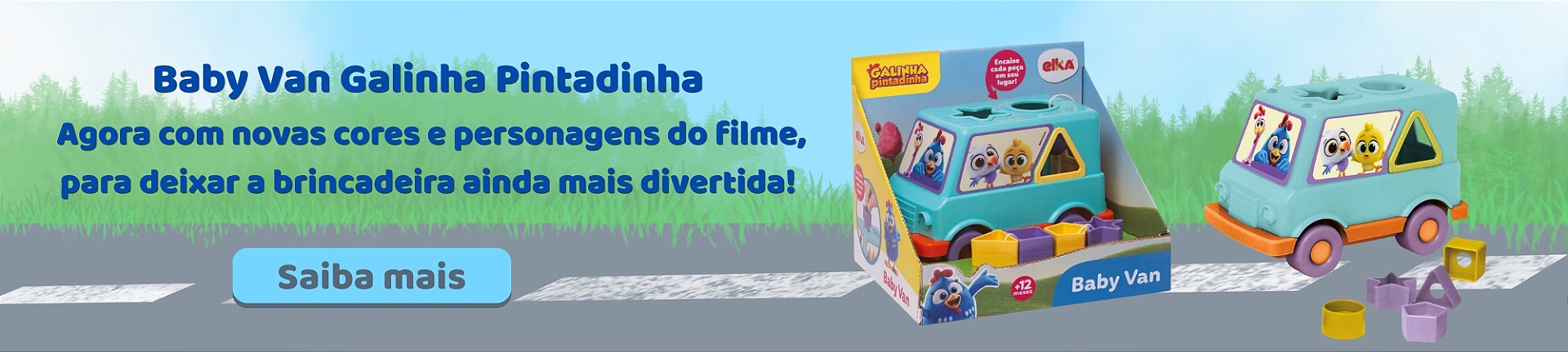 Banner Nova Baby Van Galinha Pintadinha