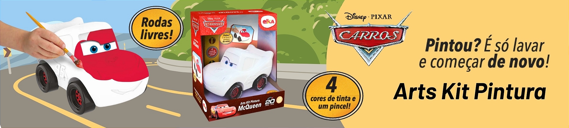 Banner Arts Kit Pintura Mcqueen
