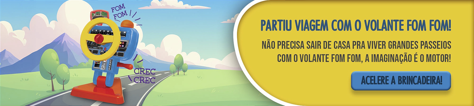 Banner Férias Volante Fom Fom