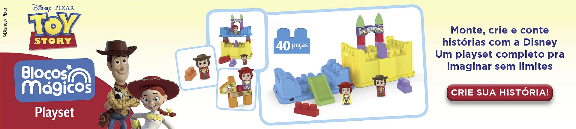 Banner Playset Blocos Magicos Toy Story