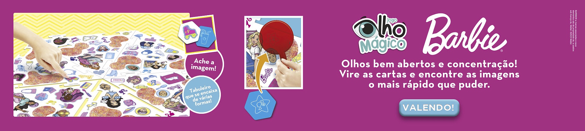 Banner Jogo Olho magico Barbie