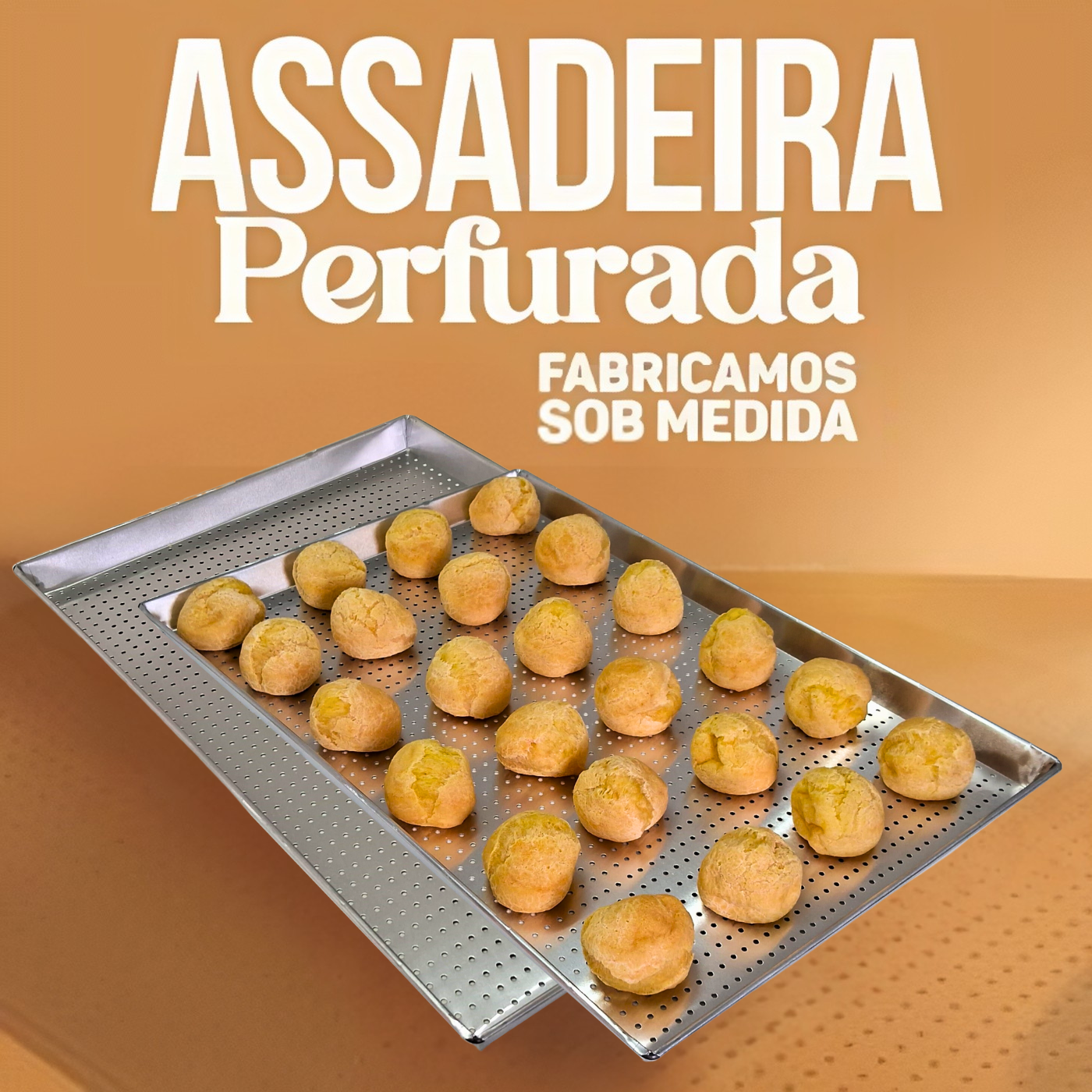 Assadeira perfurada mobile