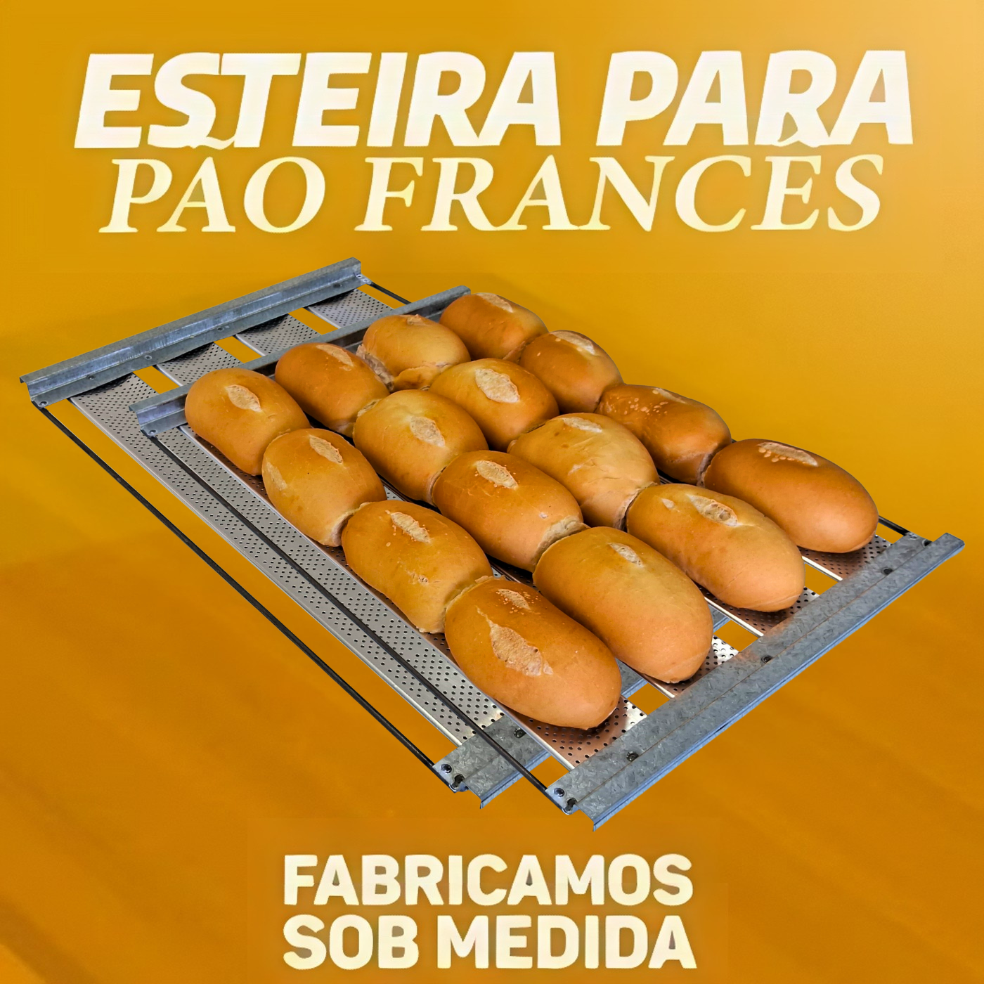 Assadeira esteira pão francês mobile