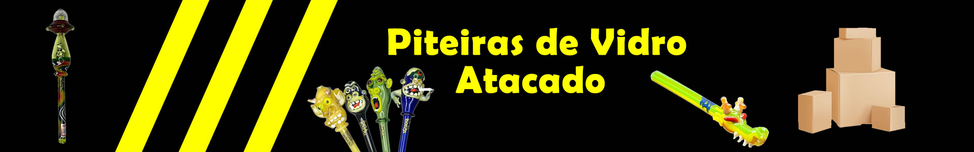 Piteira de vidro atacado