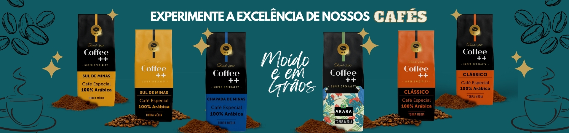 Experimente a excelência de nossos cafés