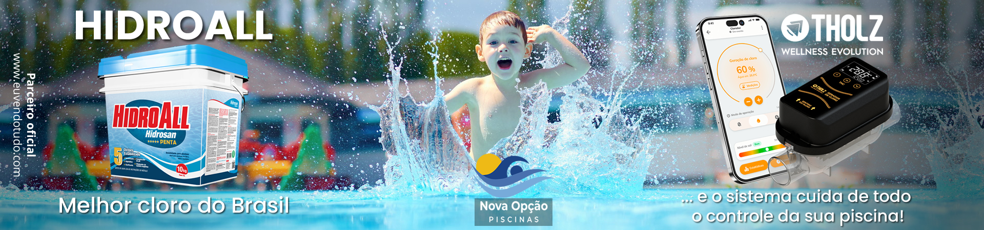 Cloro Hidroall Hidrosan Penta 10kg – Máxima Proteção e Eficiência para Sua Piscina!