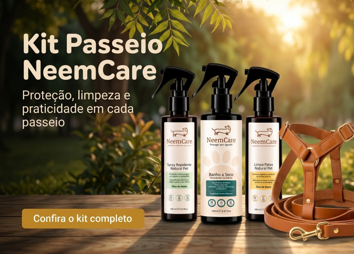 Kit Passeio | Repelente, Limpa Patas e Banho a Seco mobile