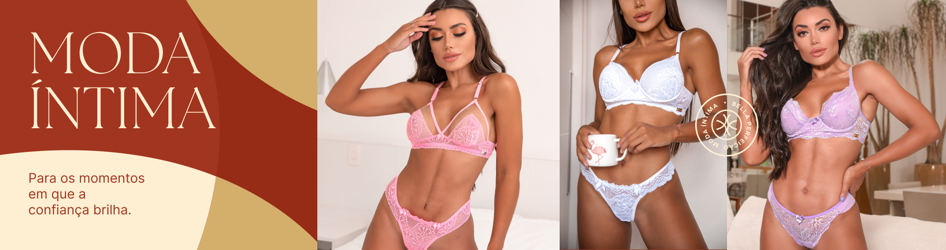 banner bella perfeição moda intima, calcinha