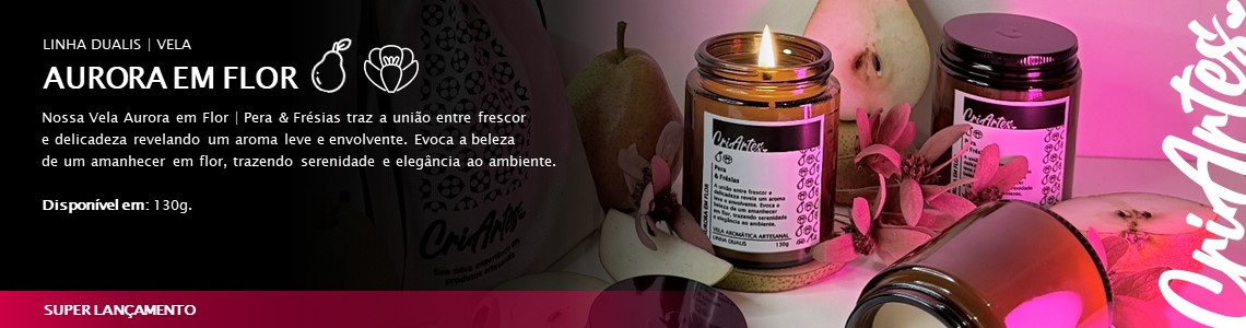 AURORA EM FLOR | Vela aromática de Pera & Frésias 130g