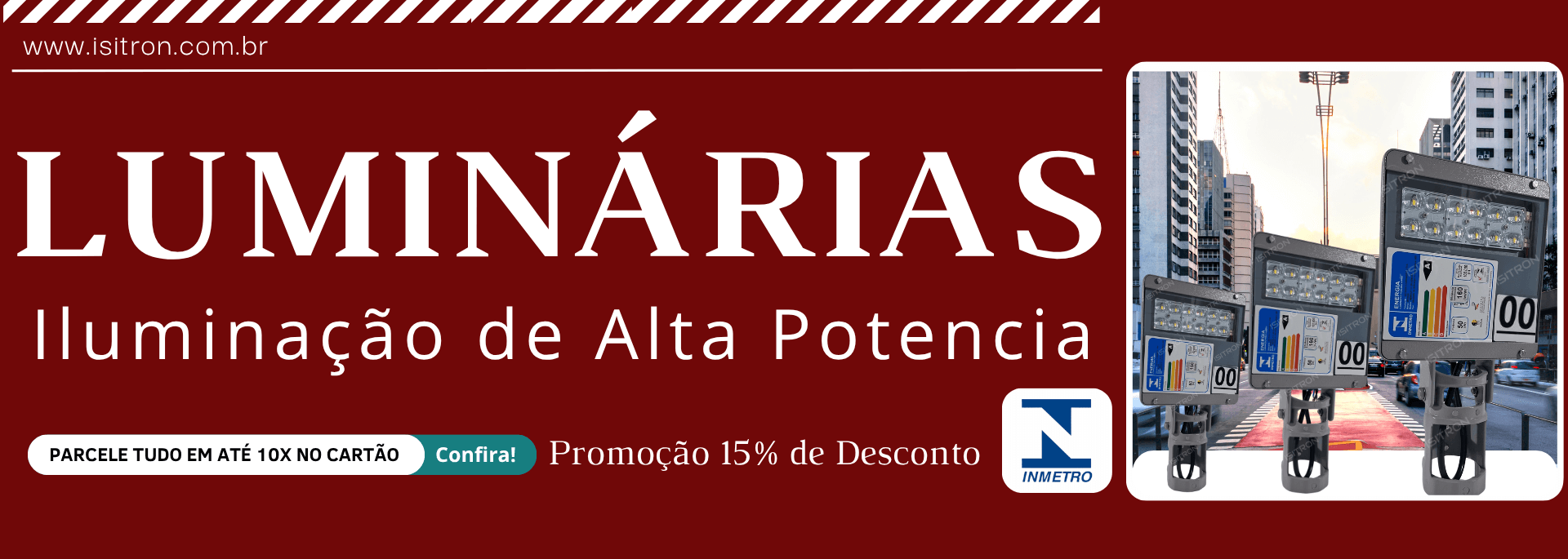 luminaria publica led com inmetro @mobile