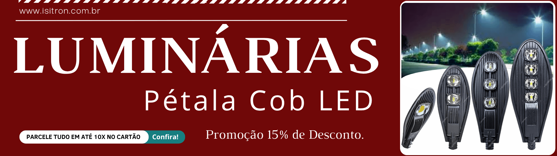 luminárias publica Petala cob @desktop