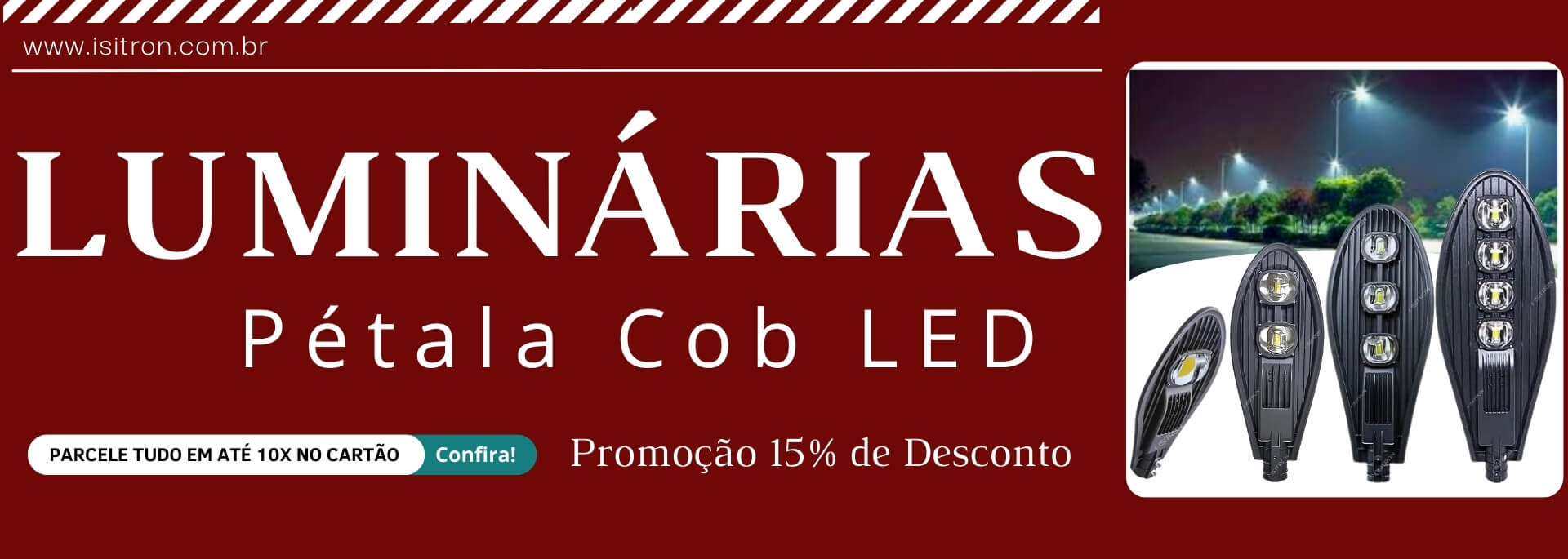 luminárias publica Petala cob @mobile