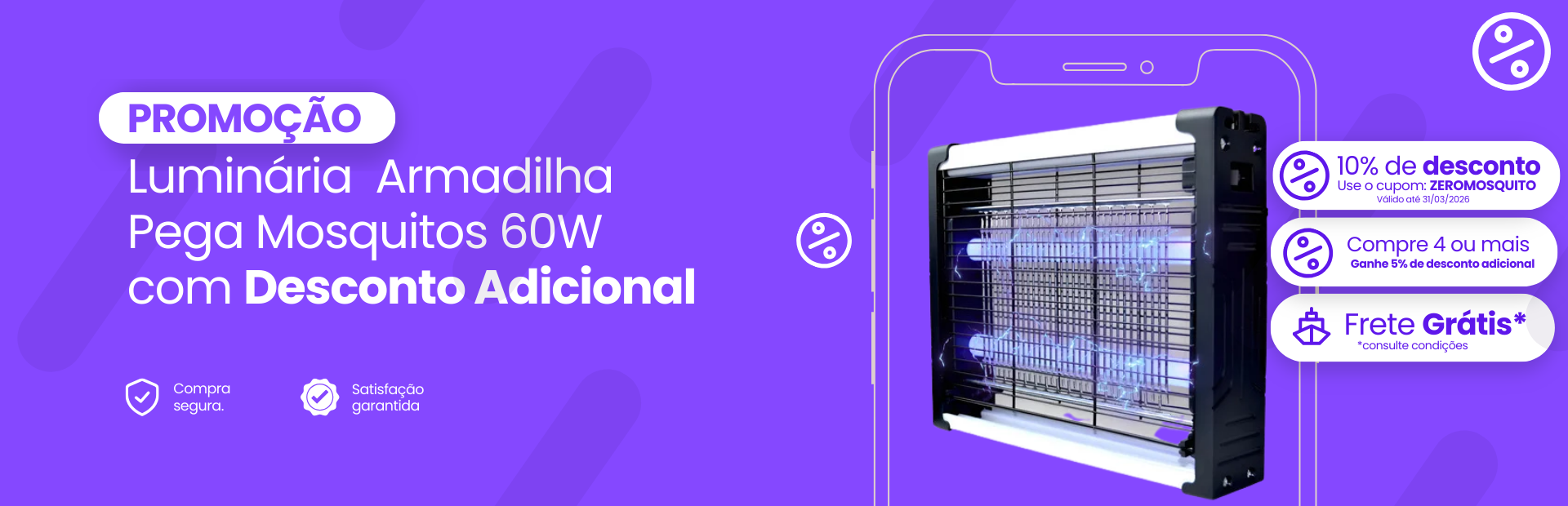 Luminária Armadilha 60W