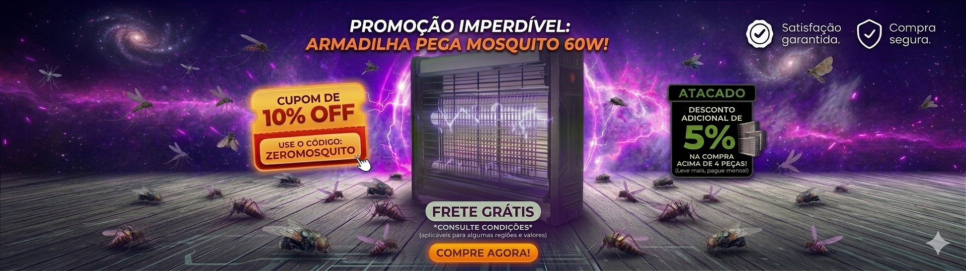 Luminária Armadilha 60W