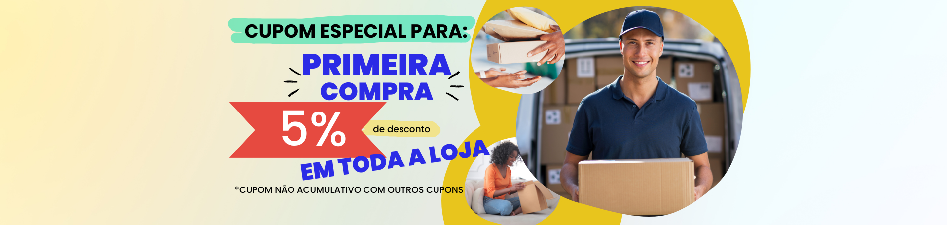 5% primeira compra