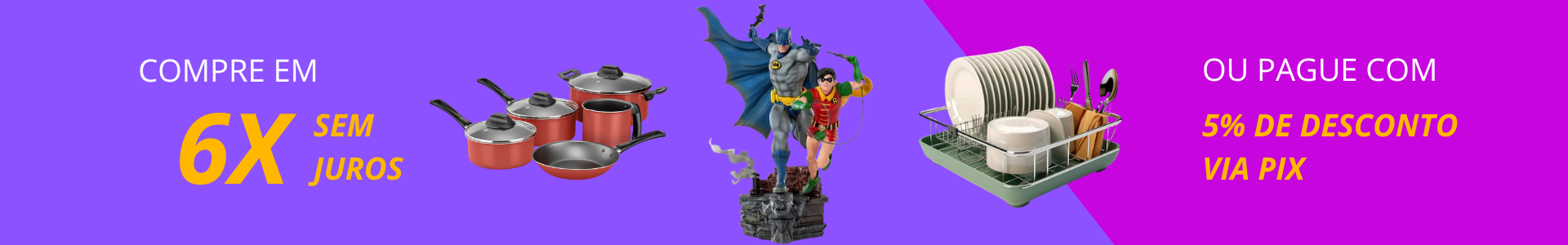 Pague em 6x ou 5% de desconto