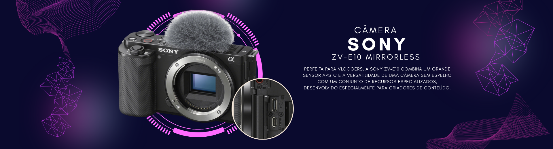Câmera  Sony ZV-E10 Mirrorless