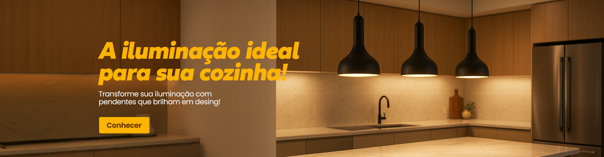 A iluminação ideal cozinha @desktop