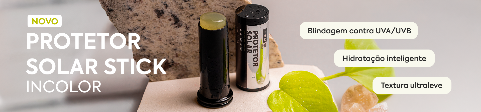Banner Protetor Solar Stick Incolor