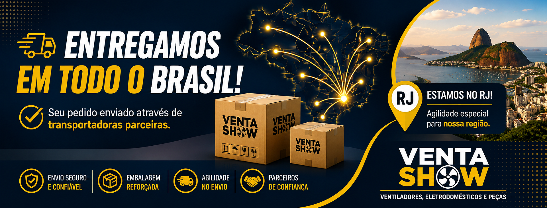 Entrega para todo o Brasil