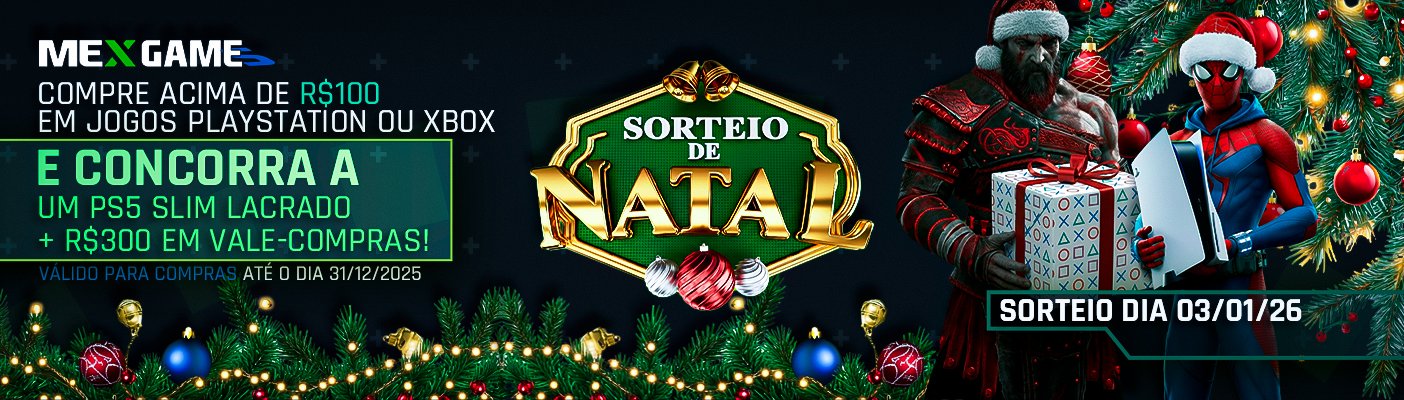 Sorteio PS5 Natal Produtos