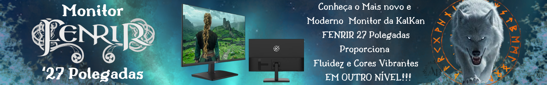 MONITOR GAMER FENRIR 27 ' 1440p 144Hz QHD IPS LCD KLK00056- KALKAN