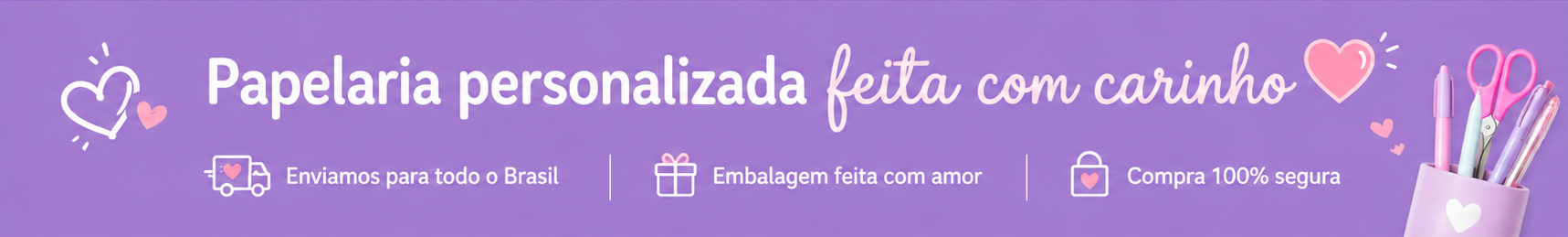 Papelaria personalizada feita