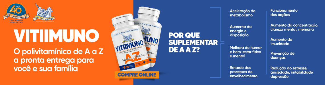 VITIIMUNO - Suplemento de Vitaminas e Minerais de A a Z em cápsulas 500mg