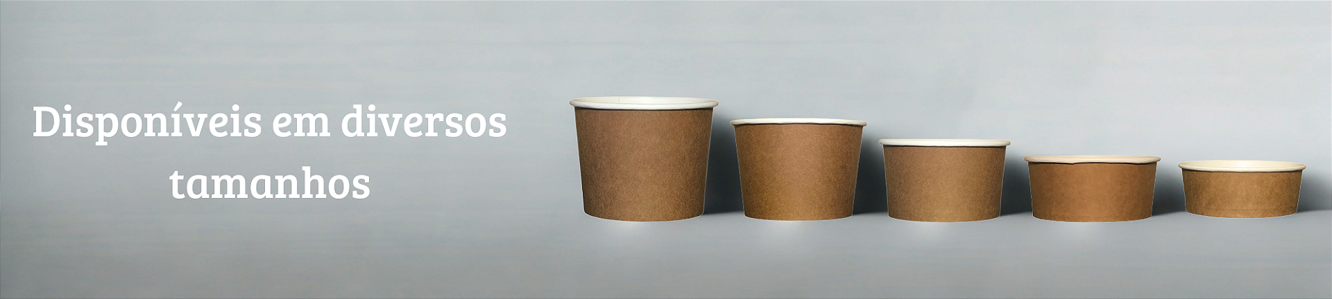 Linha potes de papel