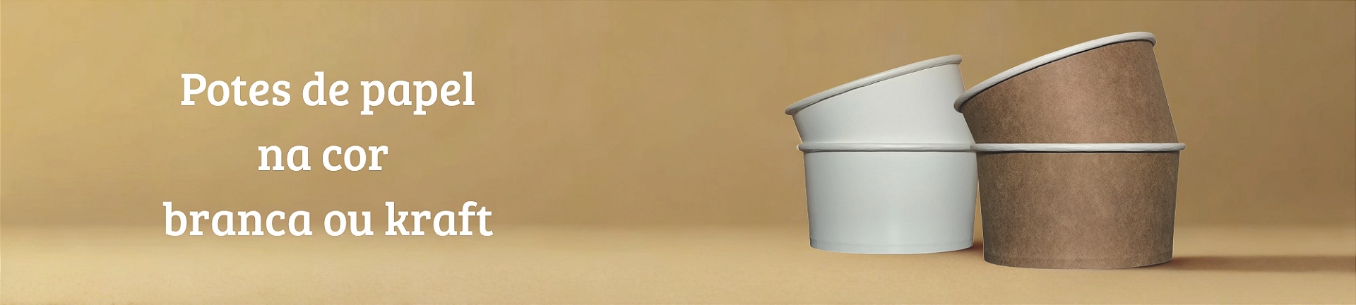 Potes de papel cor