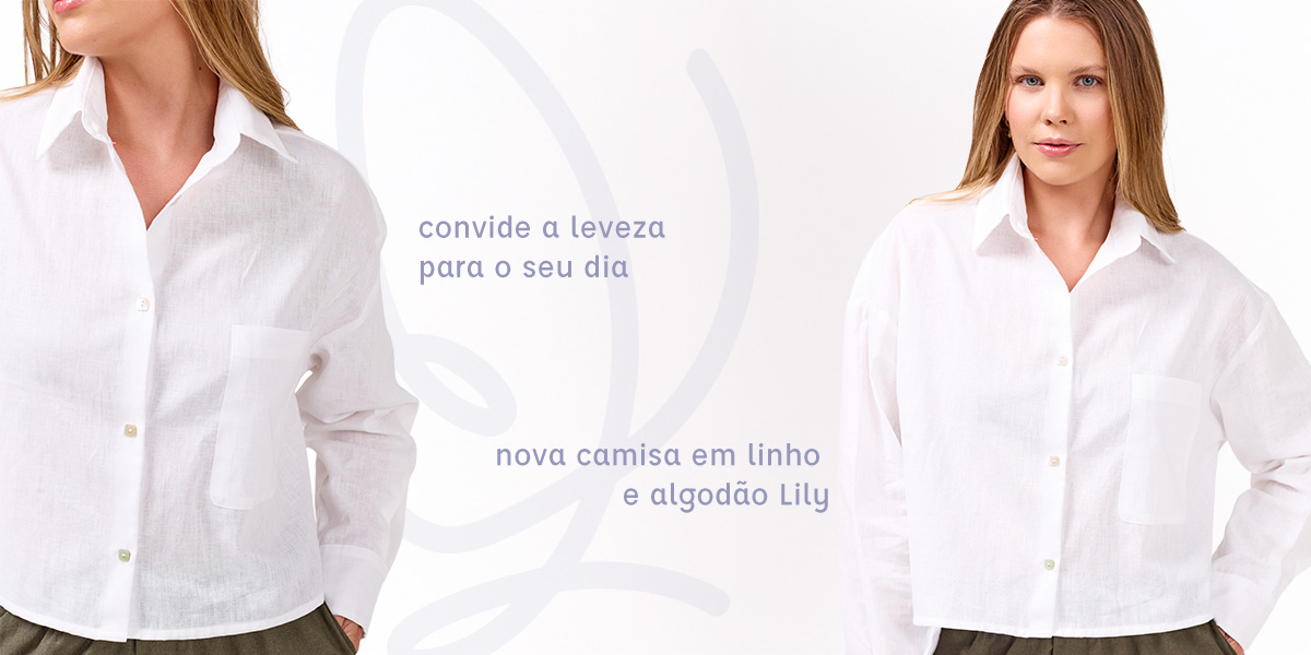 camisa linho branca cropped