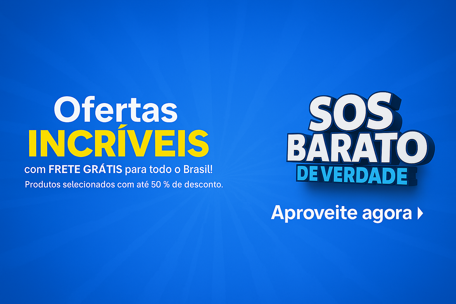 Banner Principal - Ofertas com Frete Grátis ✅