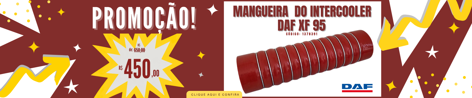 mangueira intercooler DAF