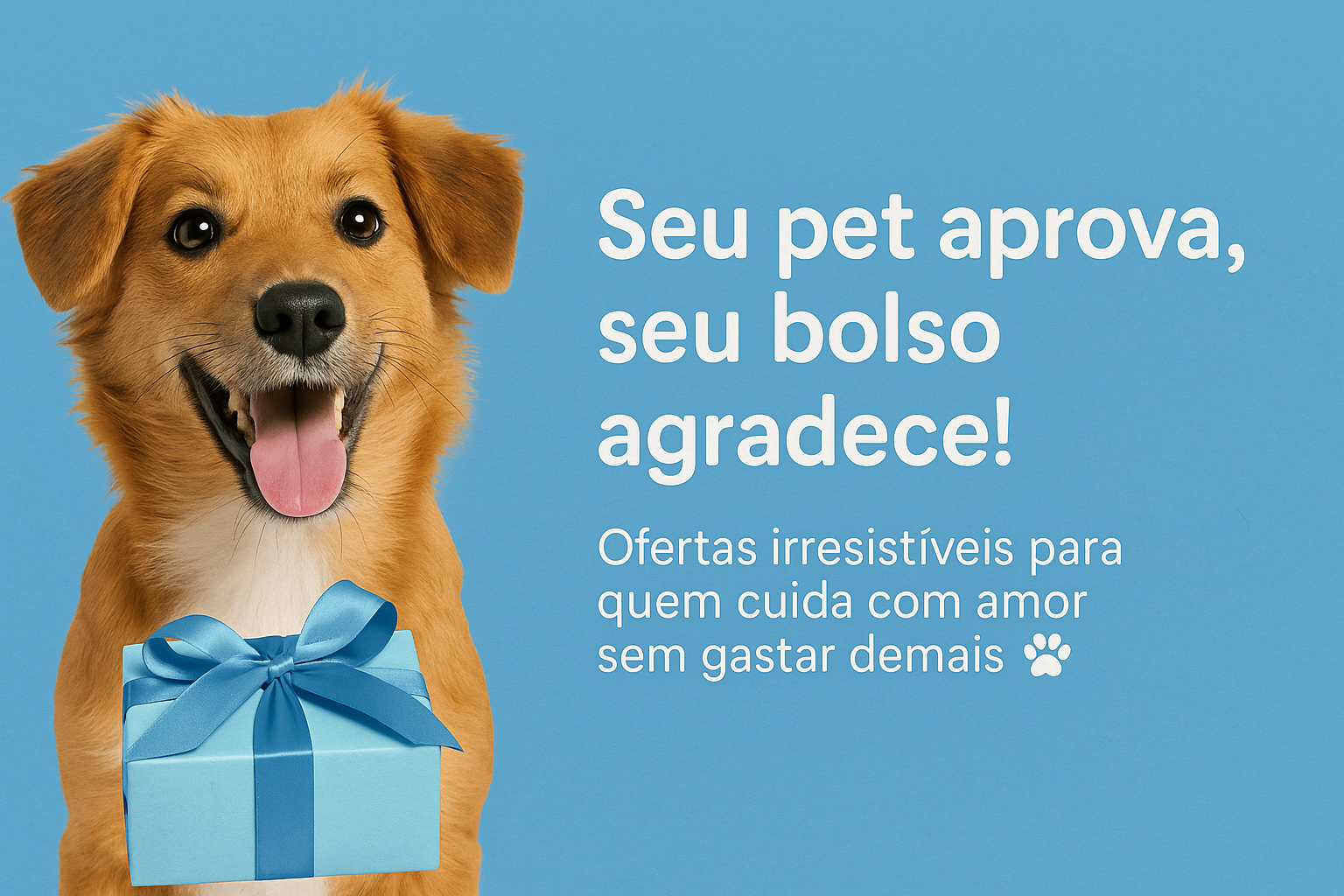 🐶 "Seu pet aprova, seu bolso agradece!"