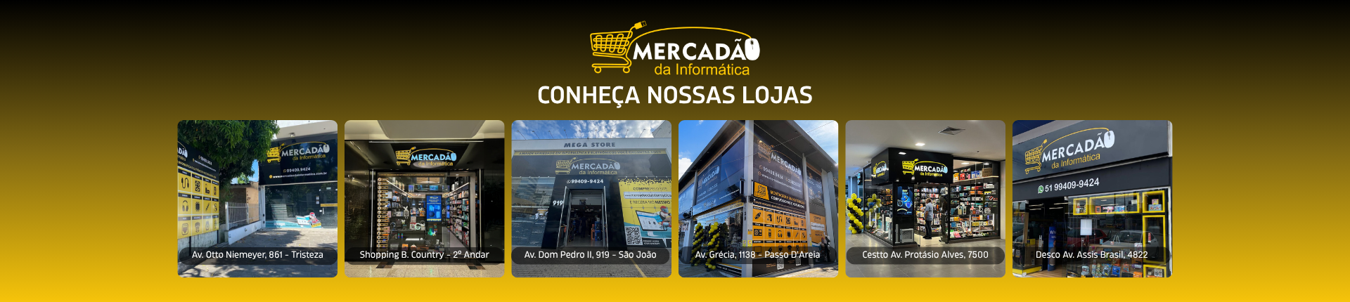 Nossas lojas