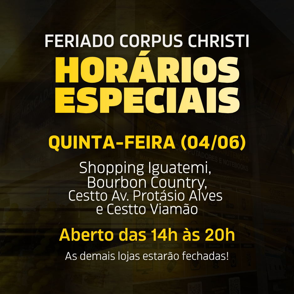 Feriado Corpus Christi mobile