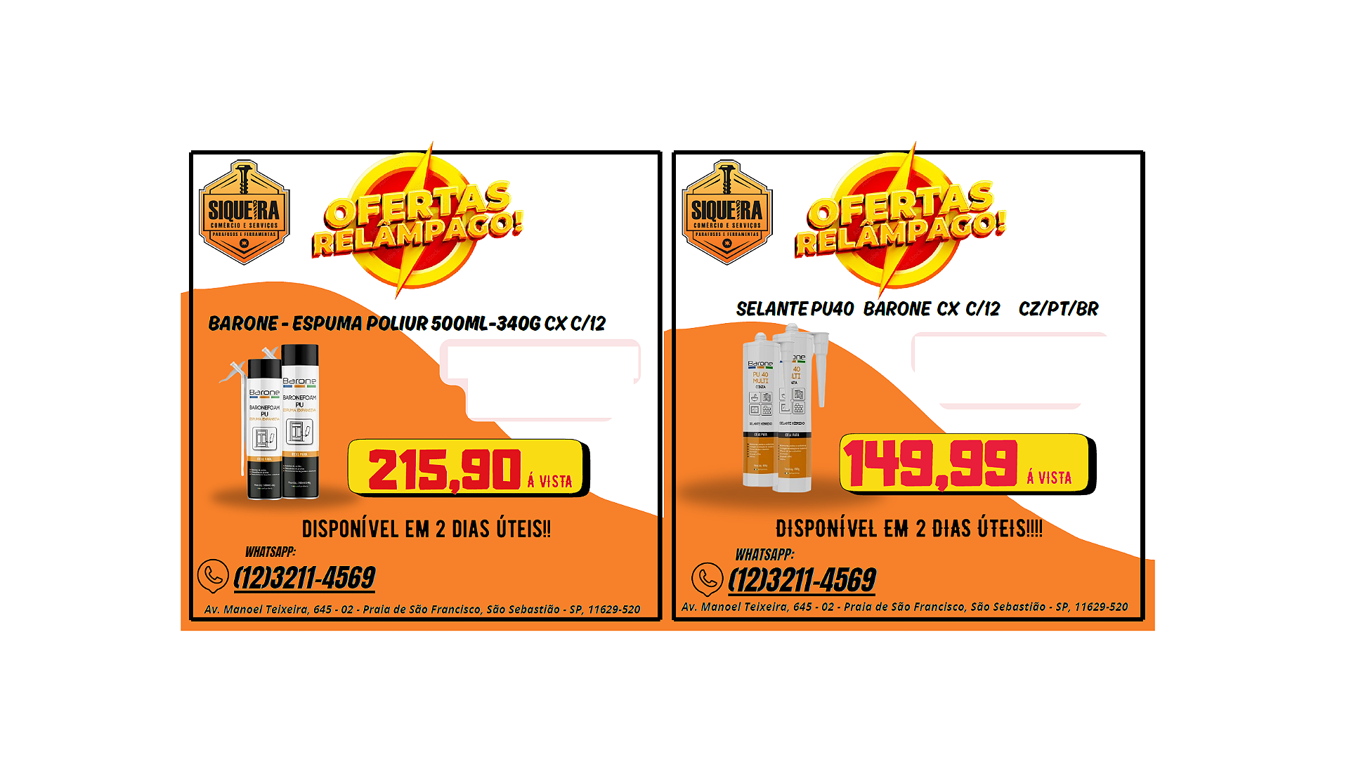 Promoção Relâmpago Barone