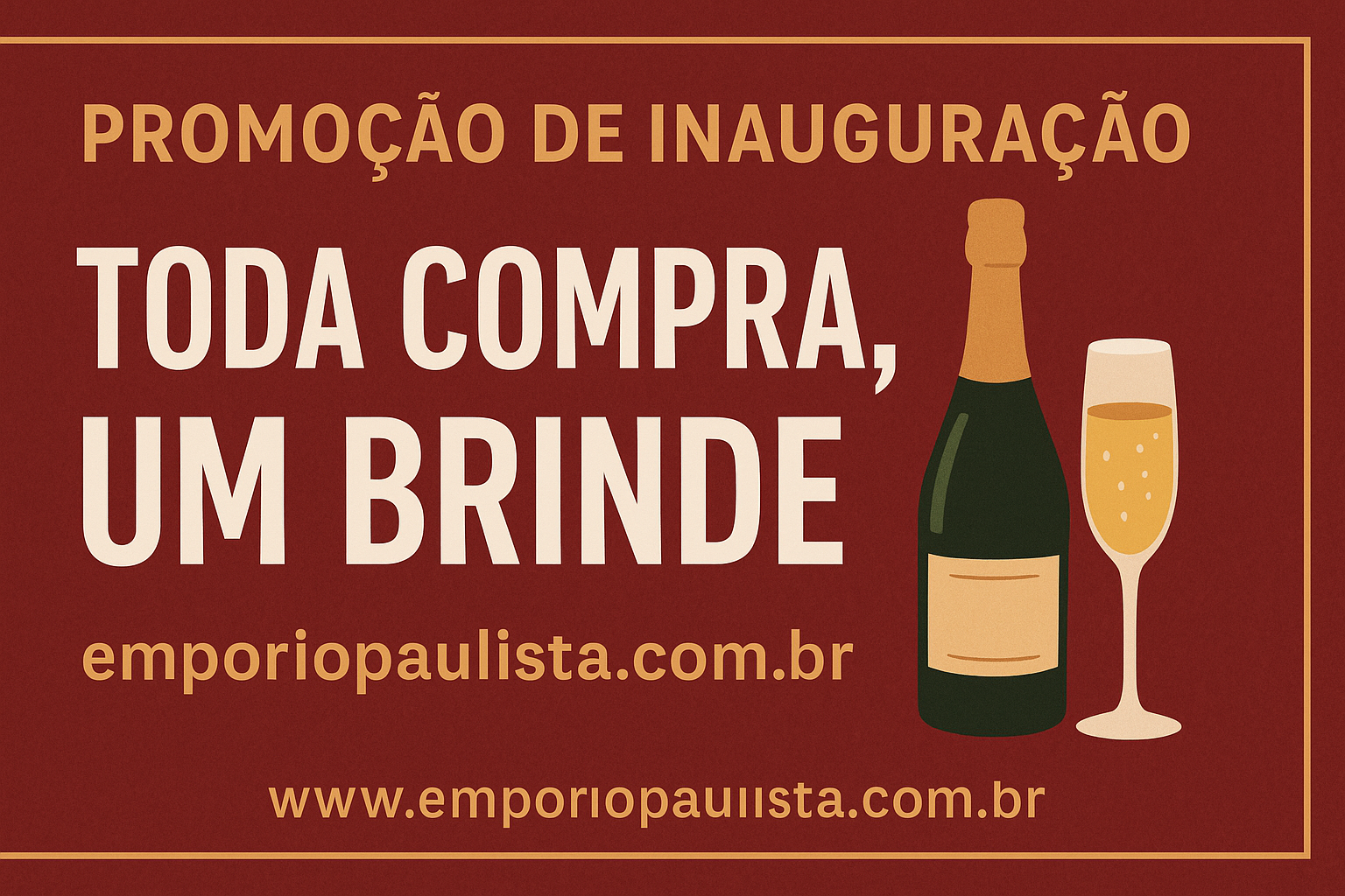 PROMOÇÃO INAUGURAÇÃO